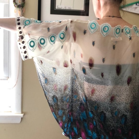 Gift Rebecca Taylor 100% Silk Dolman Top - Picture 3 of 7